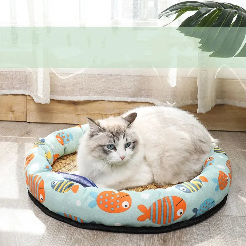 Round Dog Bed House